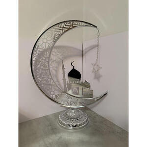 Ramadan Silver Moon Decor